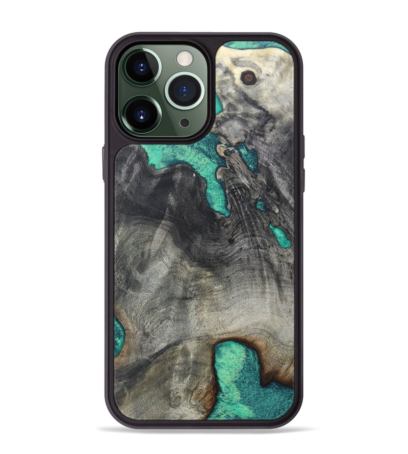 iPhone 13 Pro Max Wood+Resin Phone Case - Walter (Wood Burl, 656963)