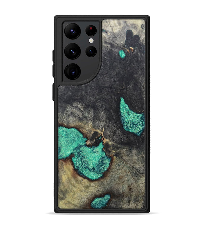 Galaxy S22 Ultra Wood+Resin Phone Case - Sophia (Wood Burl, 656982)