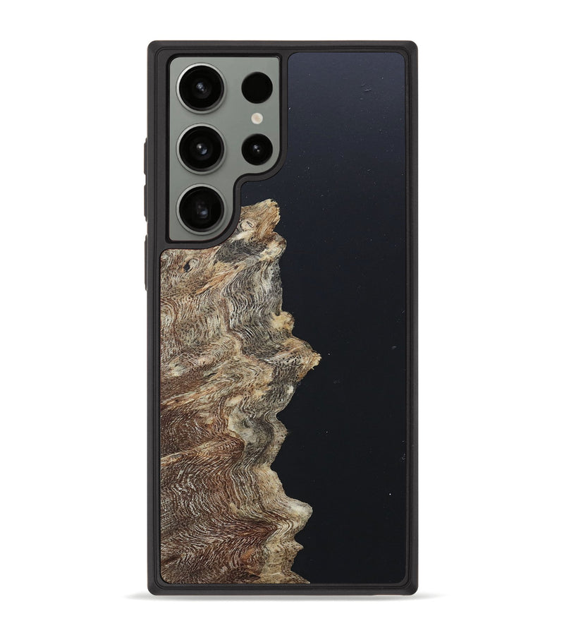 Galaxy S23 Ultra Wood+Resin Phone Case - Blake (Pure Black, 657090)