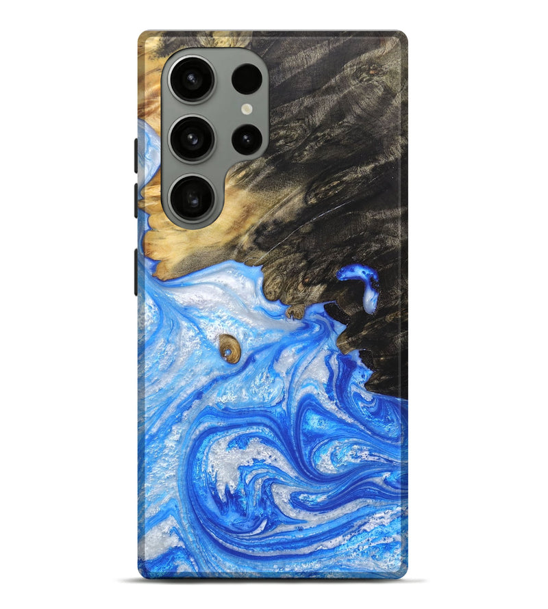 Galaxy S23 Ultra Wood+Resin Live Edge Phone Case - Ralph (Blue, 657158)