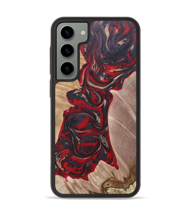 Galaxy S23 Plus Wood+Resin Phone Case - Max (Red, 657248)