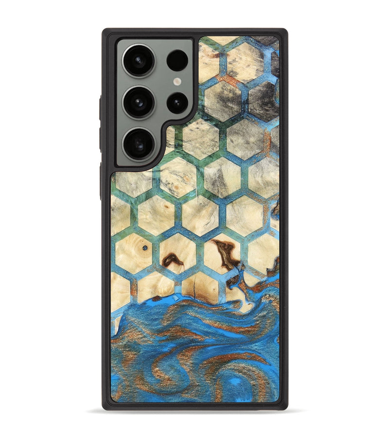 Galaxy S23 Ultra Wood+Resin Phone Case - Effie (Pattern, 657353)