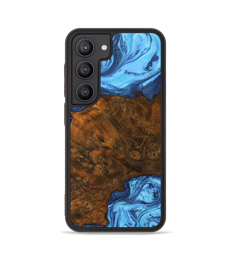 Galaxy S23 Wood+Resin Phone Case - Sutton (Blue, 657494)