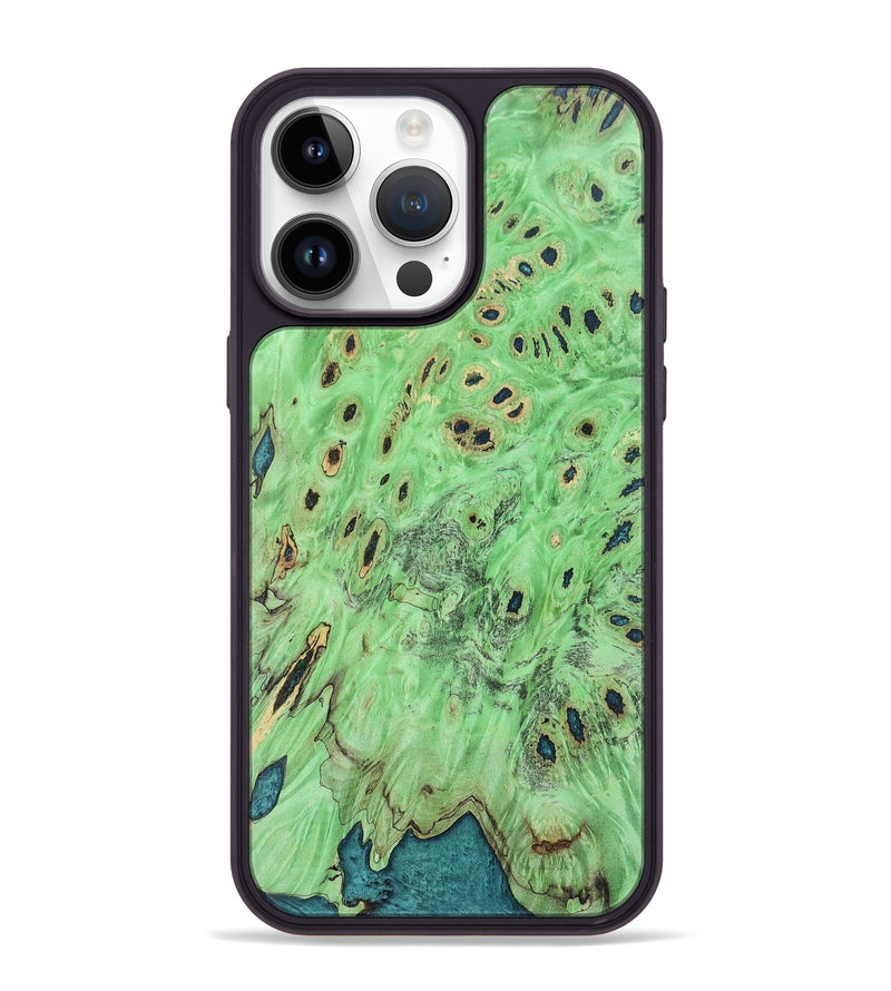iPhone 15 Pro Max Wood+Resin Phone Case - Christopher (Wood Burl, 657605)