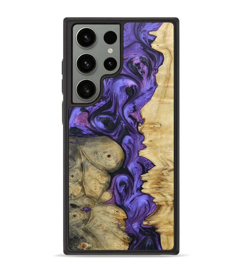 Galaxy S23 Ultra Wood+Resin Phone Case - Briella (Mosaic, 657718)
