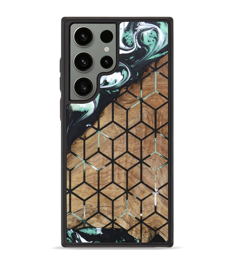 Galaxy S23 Ultra Wood+Resin Phone Case - Keaton (Pattern, 657826)