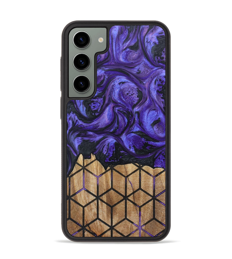 Galaxy S23 Plus Wood+Resin Phone Case - Lucille (Pattern, 657832)