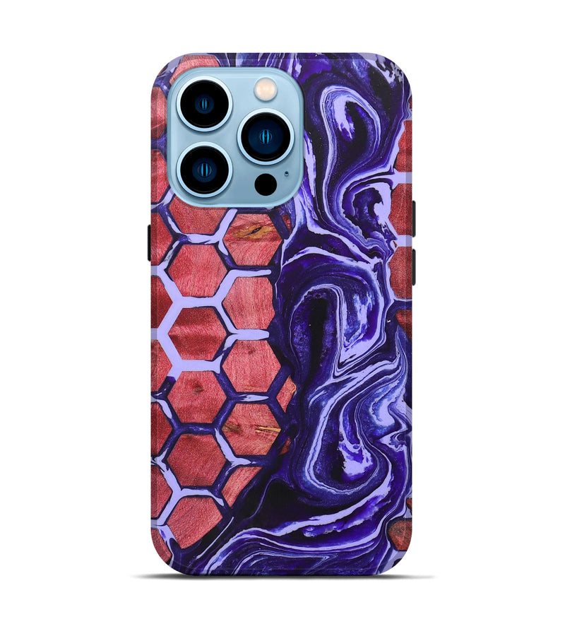 iPhone 14 Pro Wood+Resin Live Edge Phone Case - Grayson (Pattern, 657866)