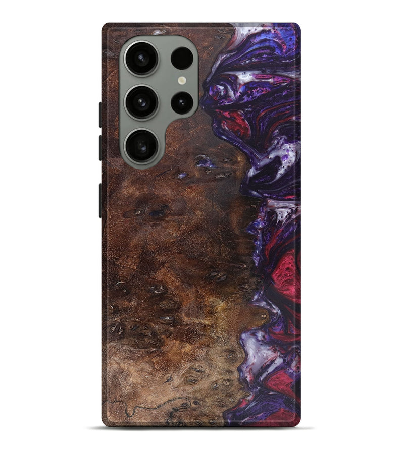 Galaxy S23 Ultra Wood+Resin Live Edge Phone Case - Franklin (Red, 657884)