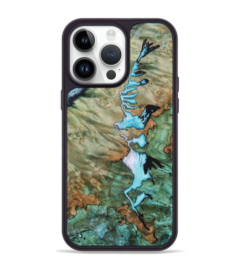iPhone 15 Pro Max Wood+Resin Phone Case - Dawson (Pattern, 658009)