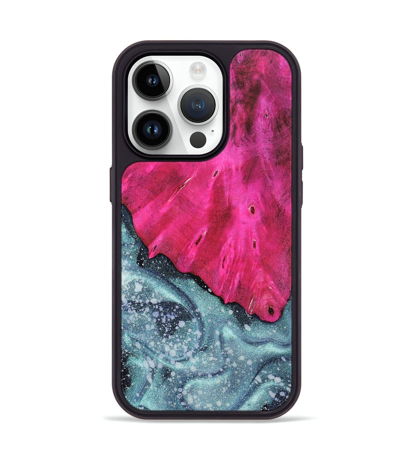 iPhone 15 Pro Wood+Resin Phone Case - Claudia (Cosmos, 658189)