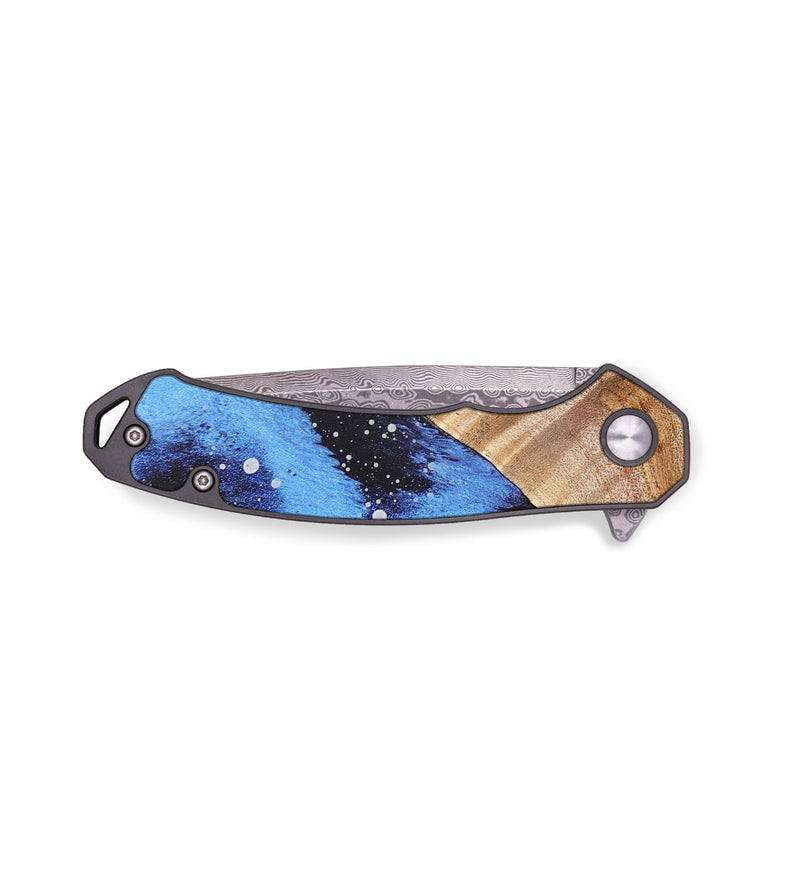 EDC Wood+Resin Pocket Knife - Donald (Cosmos, 658258)