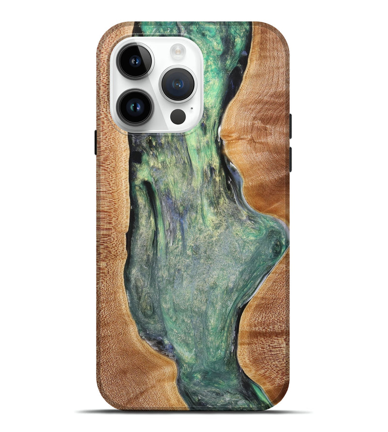 iPhone 15 Pro Max Wood+Resin Live Edge Phone Case - Pauline (Cosmos, 658282)
