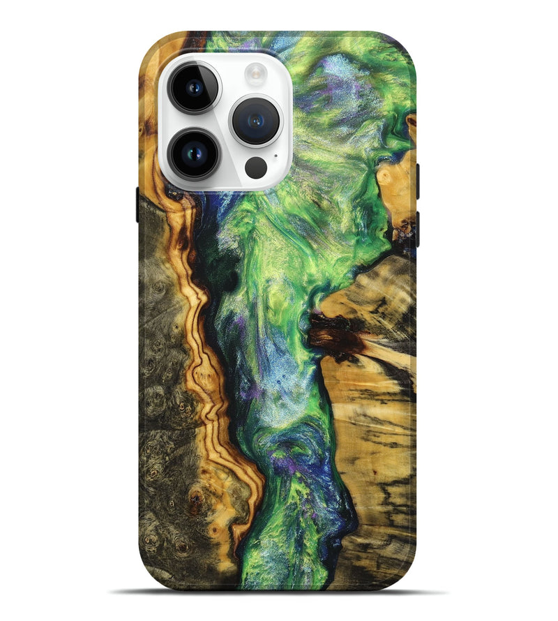 iPhone 15 Pro Max Wood+Resin Live Edge Phone Case - Bryce (Cosmos, 658287)