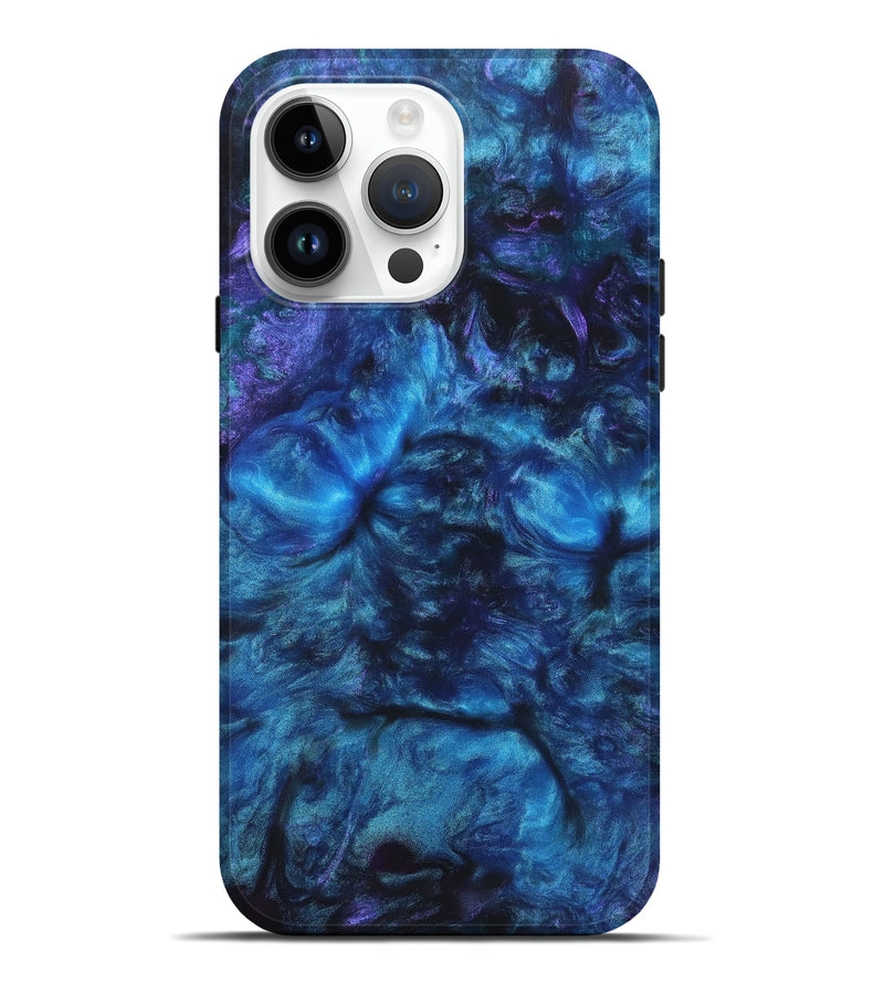 iPhone 15 Pro Max Wood+Resin Live Edge Phone Case - Sebastian (Cosmos, 658289)