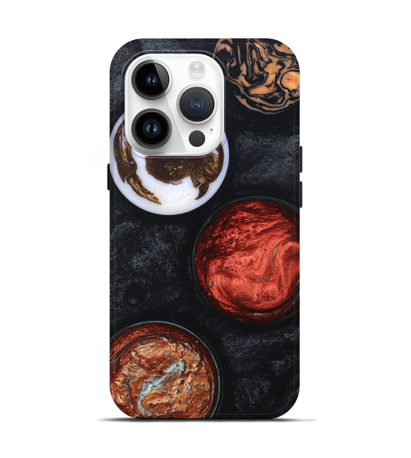 iPhone 15 Pro Wood+Resin Live Edge Phone Case - Ira (Cosmos, 658293)