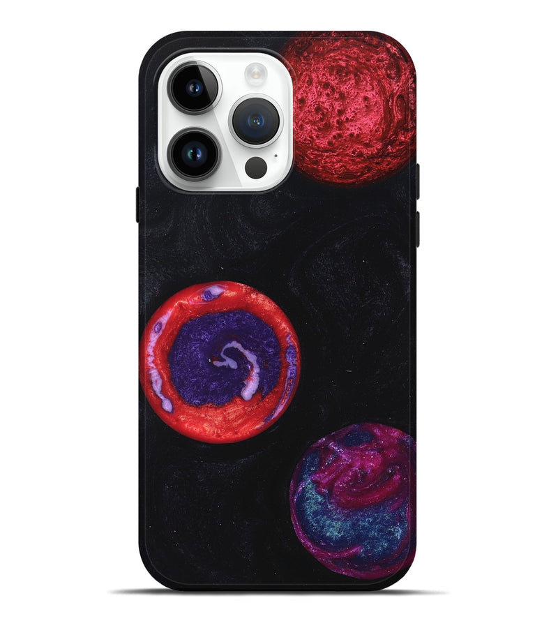 iPhone 15 Pro Max Wood+Resin Live Edge Phone Case - Aden (Cosmos, 658294)