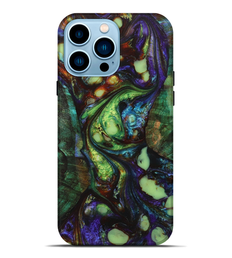 iPhone 14 Pro Max Wood+Resin Live Edge Phone Case - Mindy (Cosmos, 658296)