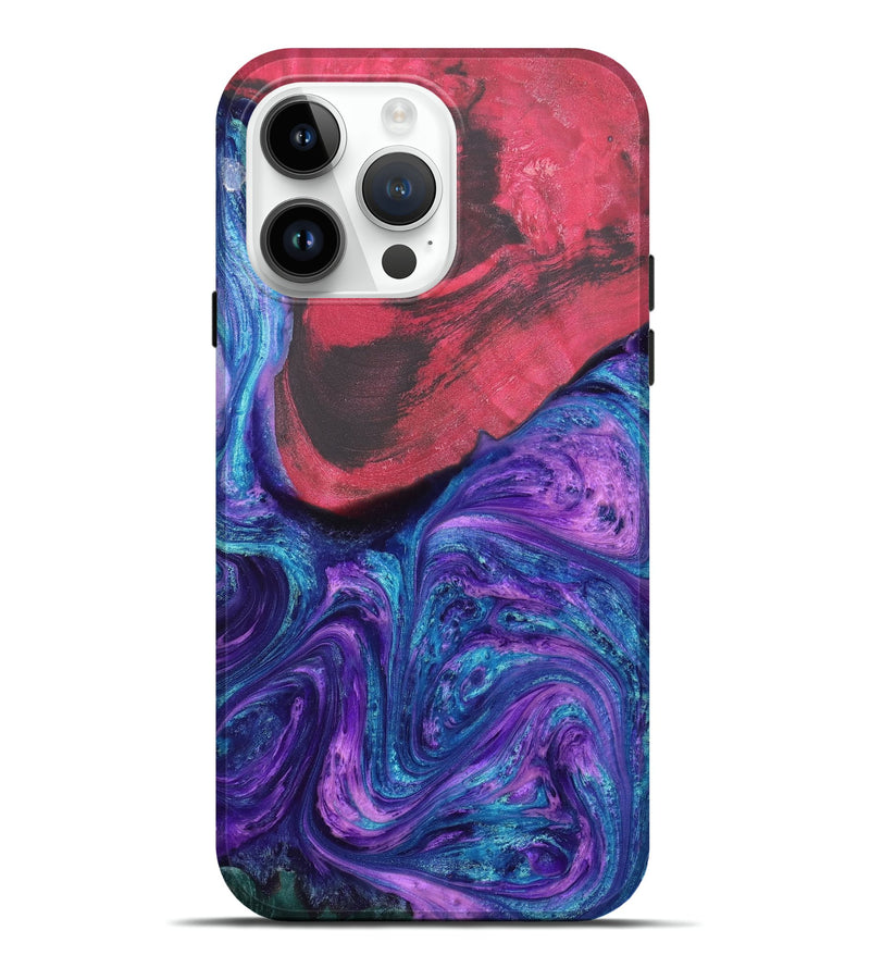 iPhone 15 Pro Max Wood+Resin Live Edge Phone Case - Serena (Cosmos, 658303)