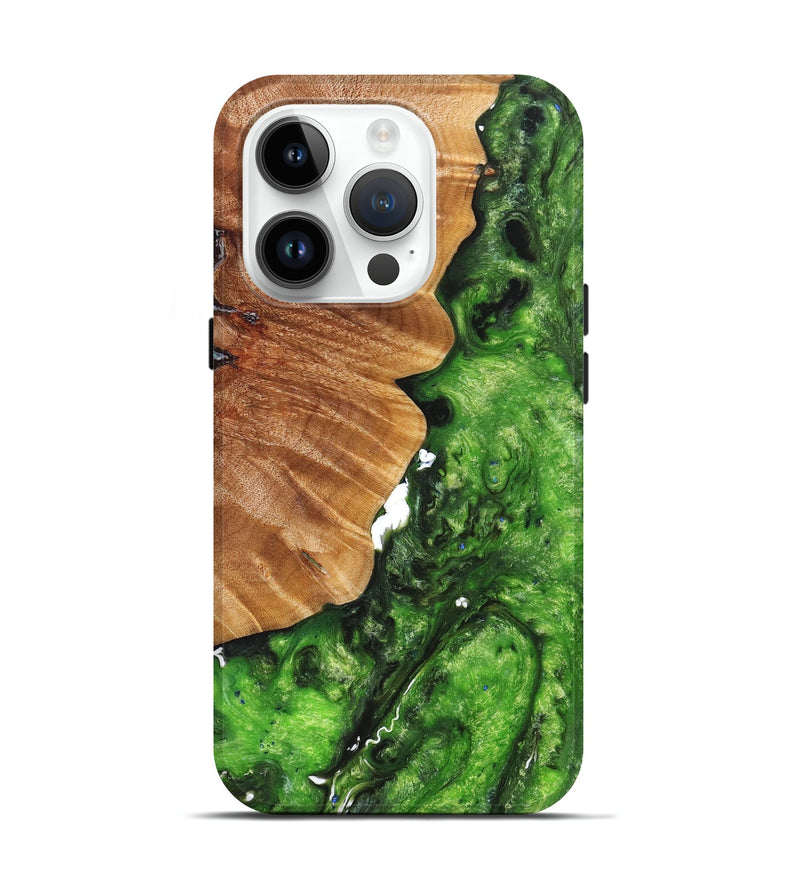 iPhone 15 Pro Wood+Resin Live Edge Phone Case - Ben (Cosmos, 658304)