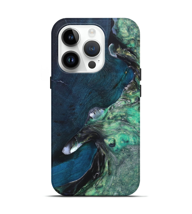 iPhone 15 Pro Wood+Resin Live Edge Phone Case - Eliza (Cosmos, 658305)