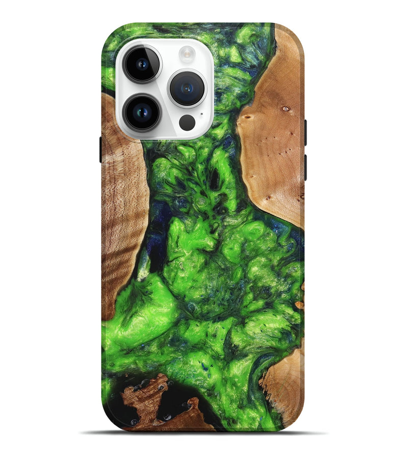 iPhone 15 Pro Max Wood+Resin Live Edge Phone Case - Willie (Cosmos, 658306)
