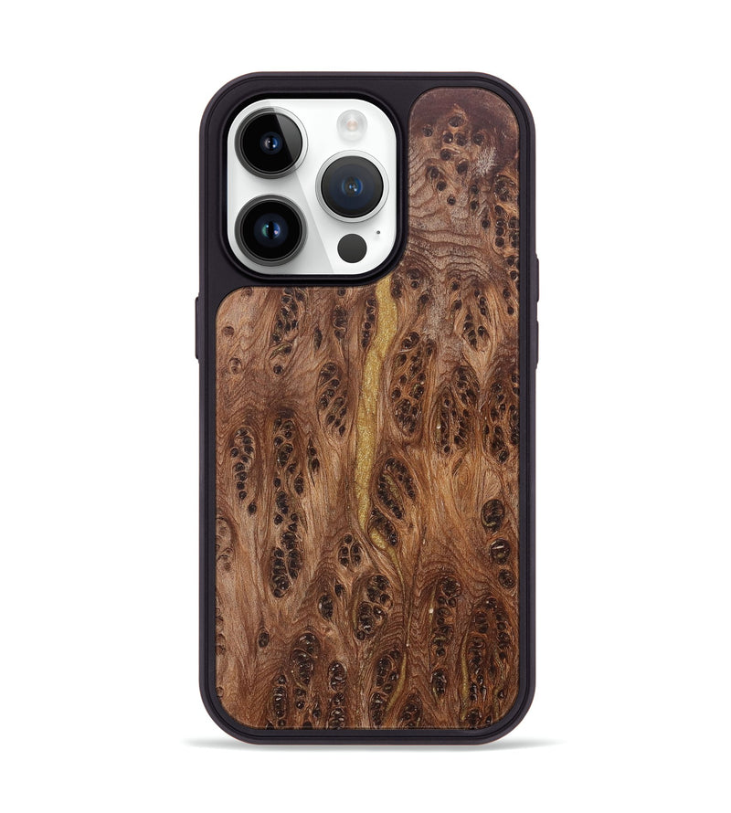 iPhone 15 Pro Wood+Resin Phone Case - Ken (Wood Burl, 658416)