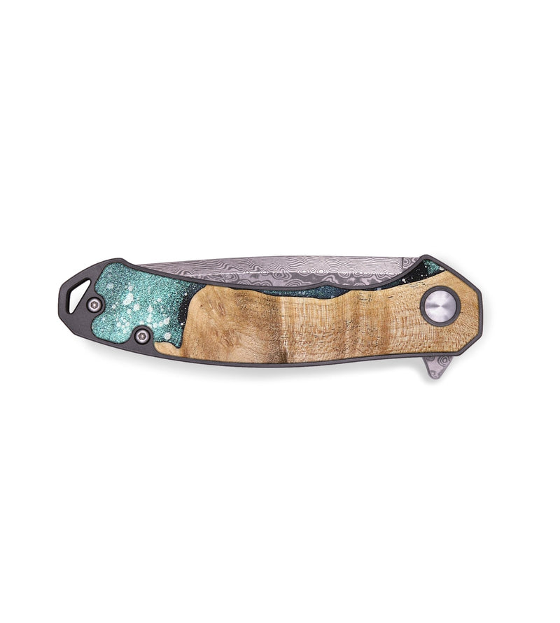 EDC Wood+Resin Pocket Knife - Haley (Cosmos, 658503)