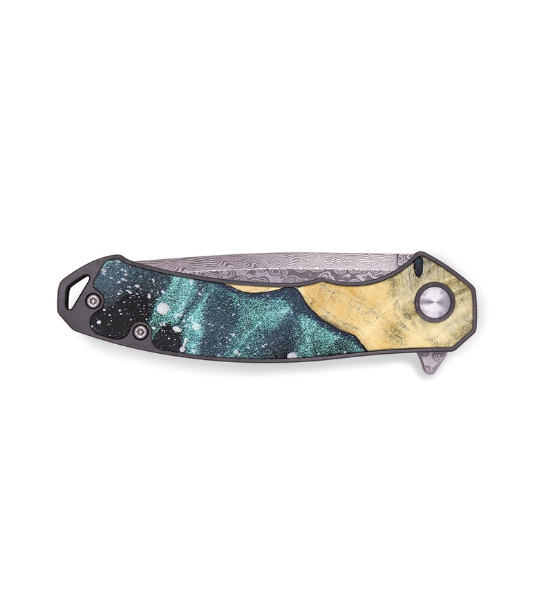 EDC Wood+Resin Pocket Knife - Johnny (Cosmos, 658512)
