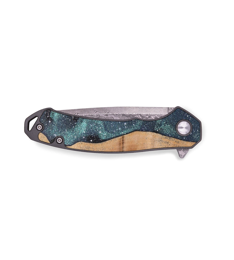 EDC Wood+Resin Pocket Knife - Malachi (Cosmos, 658514)