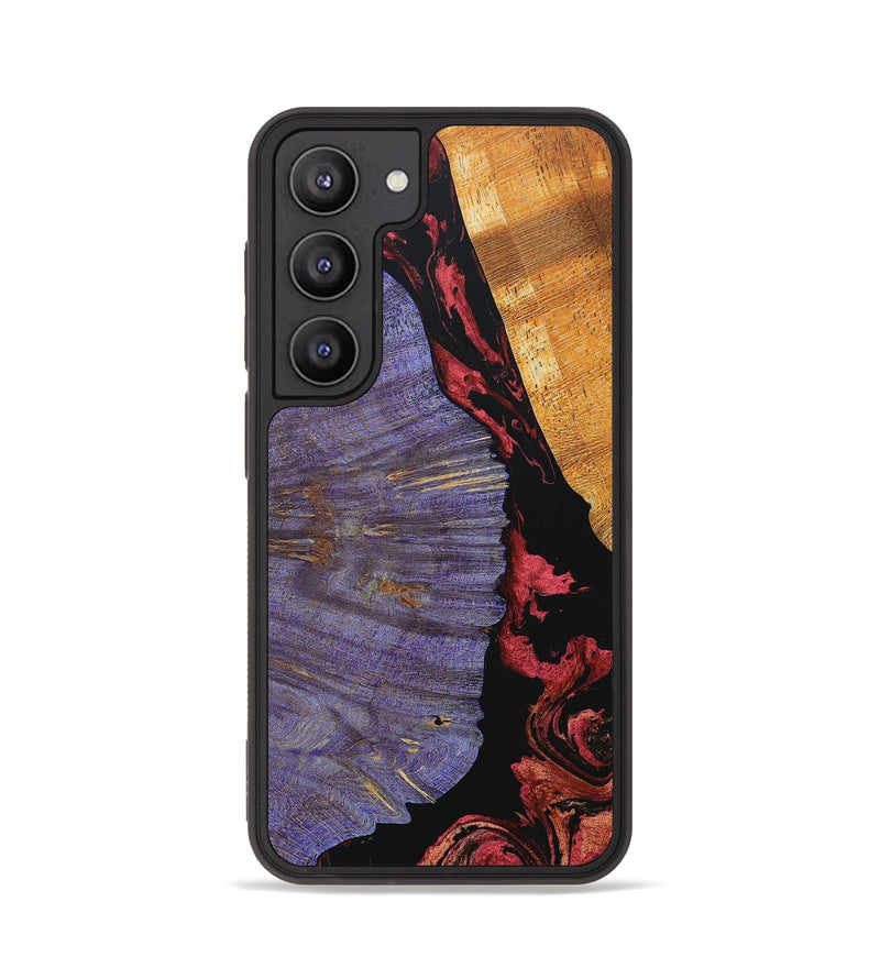 Galaxy S23 Wood+Resin Phone Case - Payton (Red, 658578)