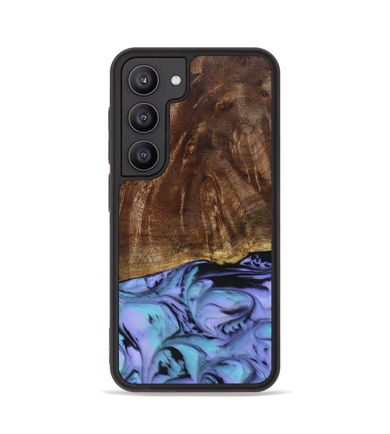 Galaxy S23 Wood+Resin Phone Case - Kelli (Purple, 658657)