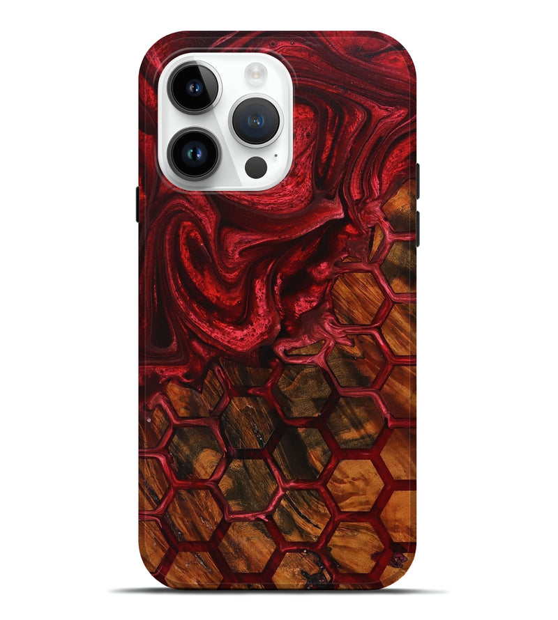 iPhone 15 Pro Max Wood+Resin Live Edge Phone Case - Blair (Pattern, 658709)