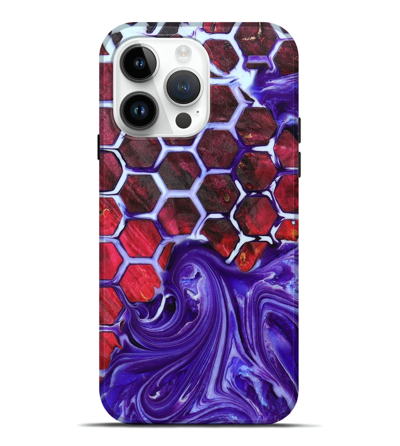 iPhone 15 Pro Max Wood+Resin Live Edge Phone Case - Julius (Pattern, 658711)