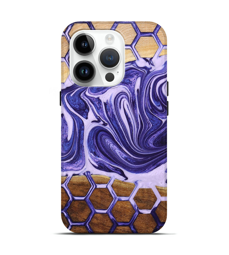 iPhone 15 Pro Wood+Resin Live Edge Phone Case - Blake (Pattern, 658716)