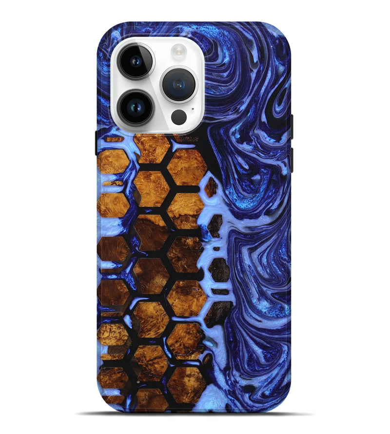 iPhone 15 Pro Max Wood+Resin Live Edge Phone Case - Orville (Pattern, 658723)