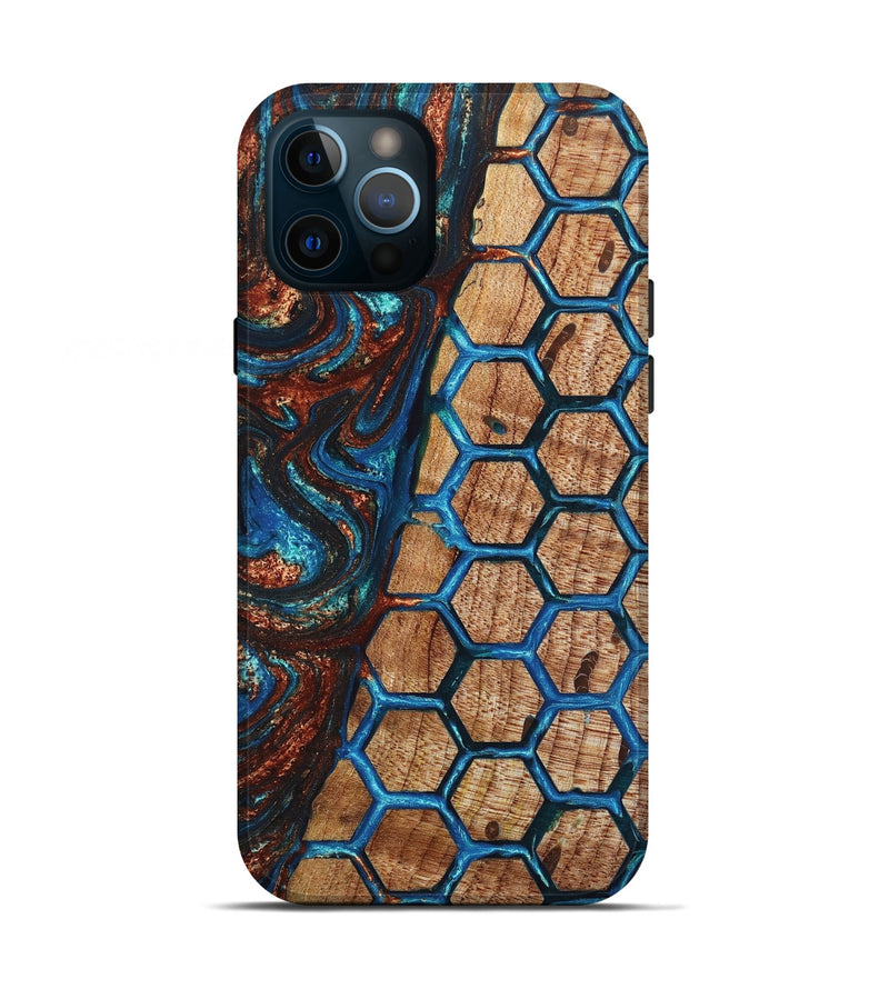 iPhone 12 Pro Wood+Resin Live Edge Phone Case - Shelia (Pattern, 658724)