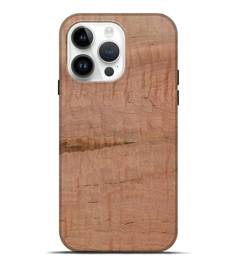 iPhone 15 Pro Max Wood+Resin Live Edge Phone Case - Kinsley (Wood Burl, 658727)