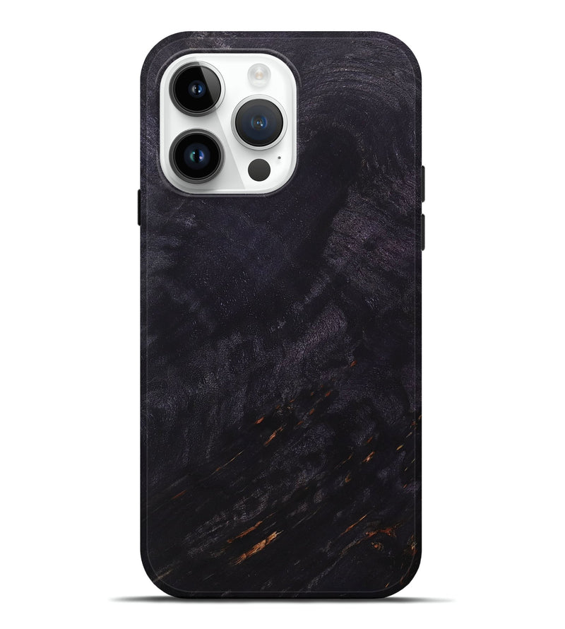 iPhone 15 Pro Max Wood+Resin Live Edge Phone Case - Rachel (Wood Burl, 658731)
