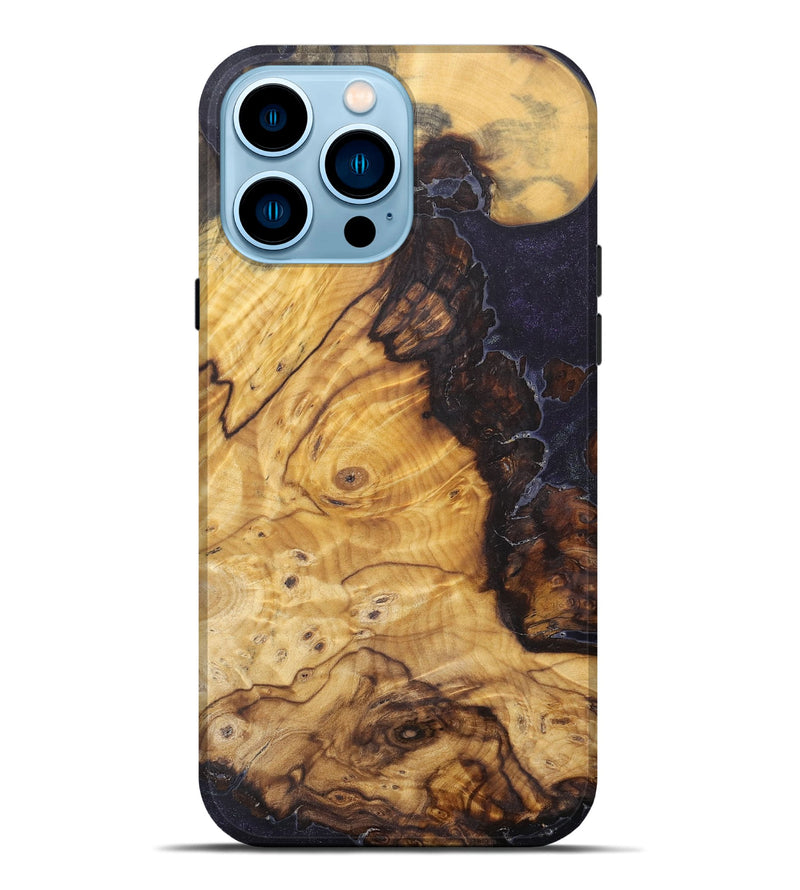 iPhone 14 Pro Max Wood+Resin Live Edge Phone Case - Aidan (Cosmos, 658735)