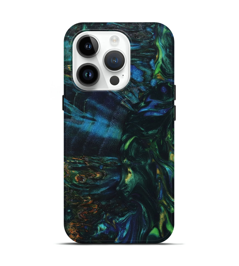 iPhone 15 Pro Wood+Resin Live Edge Phone Case - Ella (Cosmos, 658754)