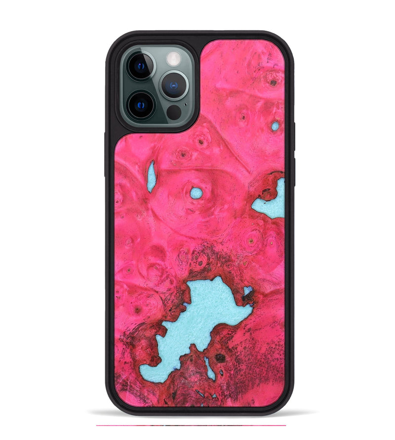 iPhone 12 Pro Max Wood+Resin Phone Case - Wilbur (Wood Burl, 658834)