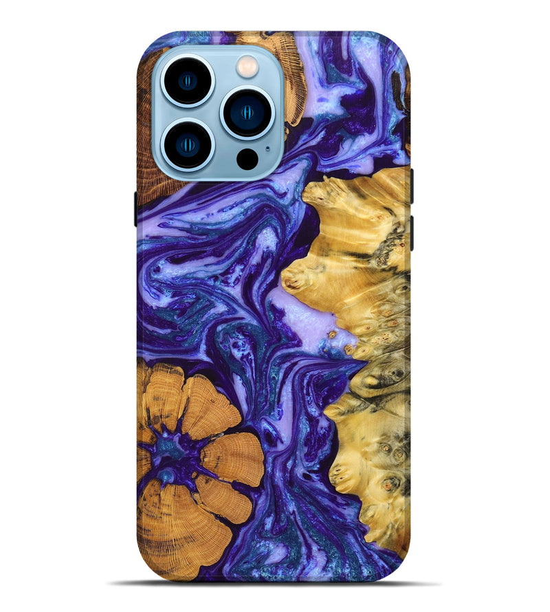 iPhone 14 Pro Max Wood+Resin Live Edge Phone Case - Desiree (Cosmos, 658897)