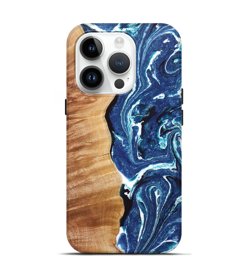 iPhone 15 Pro Wood+Resin Live Edge Phone Case - Juliette (Cosmos, 658906)