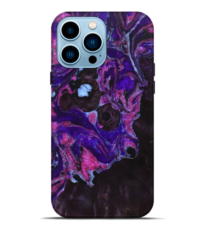 iPhone 14 Pro Max Wood+Resin Live Edge Phone Case - Abby (Cosmos, 658924)