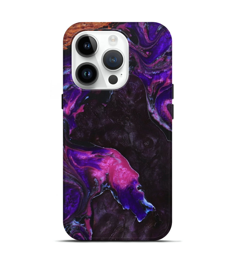 iPhone 15 Pro Wood+Resin Live Edge Phone Case - Everly (Cosmos, 658929)