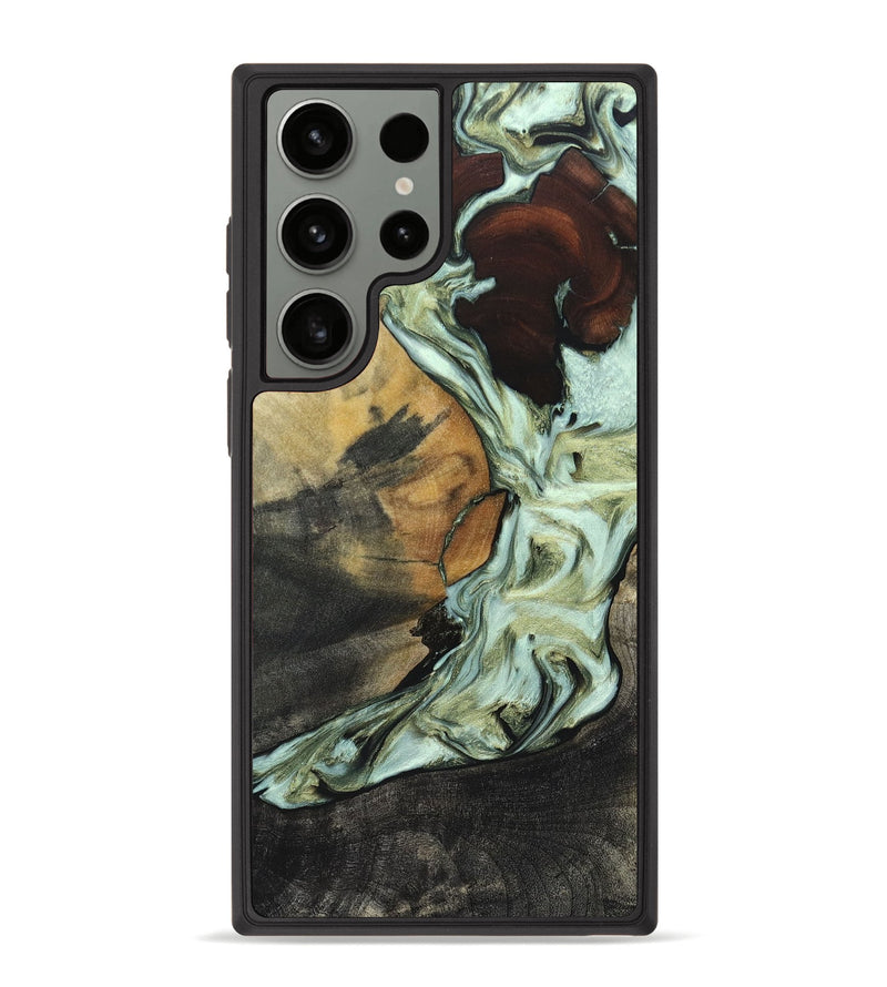 Galaxy S23 Ultra Wood+Resin Phone Case - Wanda (Mosaic, 659009)