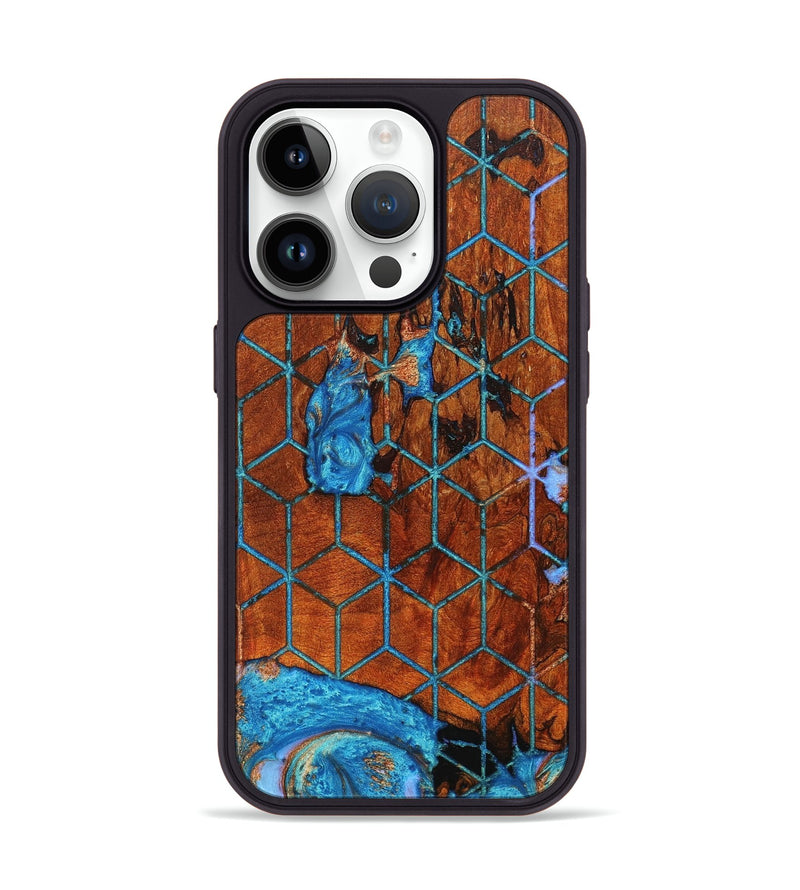 iPhone 15 Pro Wood+Resin Phone Case - Billie (Pattern, 659107)