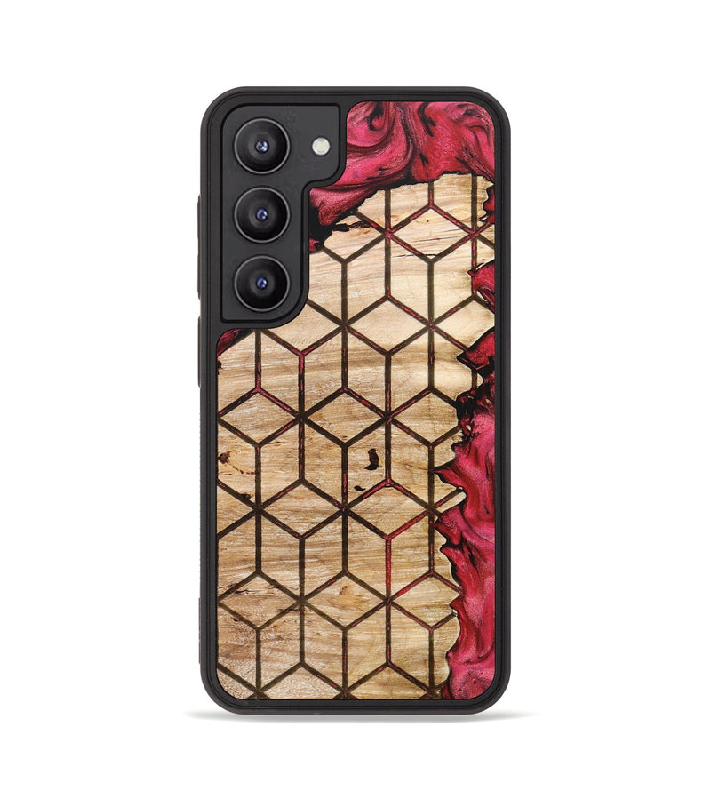 Galaxy S23 Wood+Resin Phone Case - Kerri (Pattern, 659113)