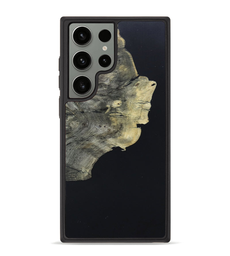 Galaxy S23 Ultra Wood+Resin Phone Case - Renee (Pure Black, 659201)